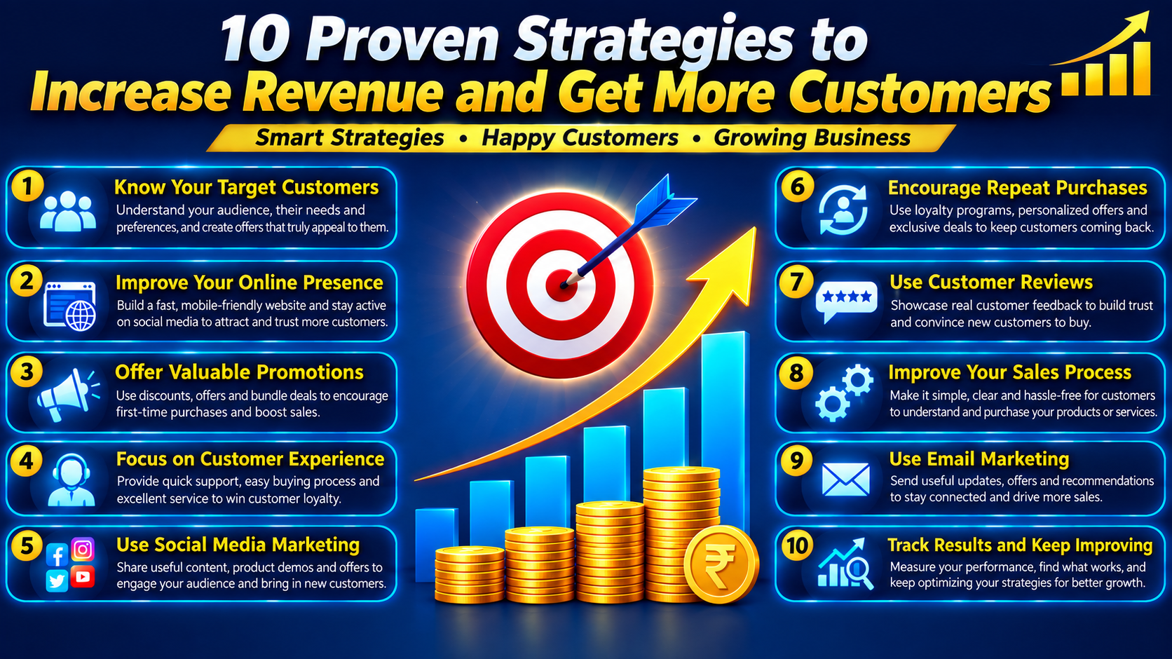 You are currently viewing 10 Proven Strategies to Increase Revenue and Get More Customers